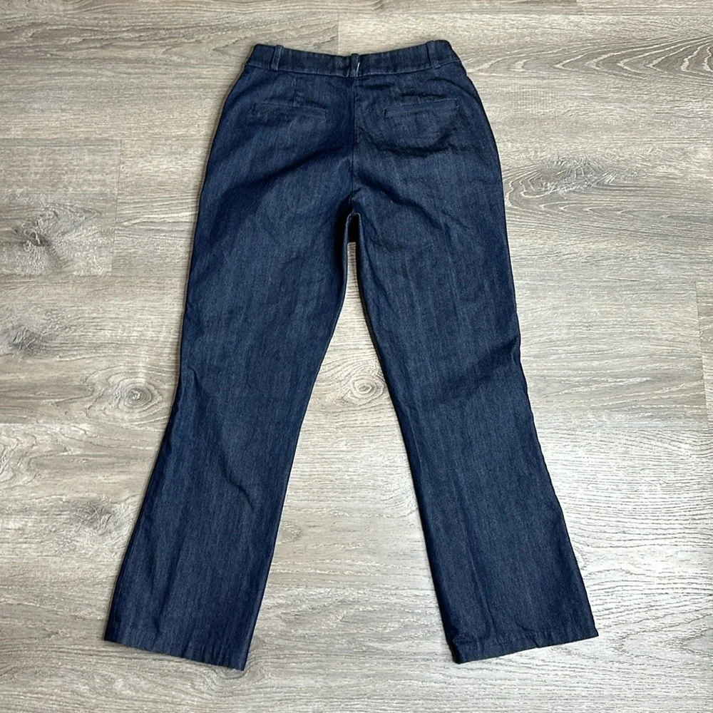 Kate Spade Women’s High Rise Curvy Straight Leg Ankle Jeans in Dark Blue Sz 00